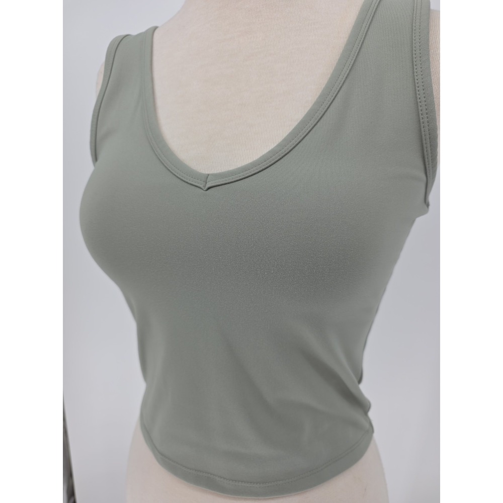Rewash Cropped Tank Top V-Neck Seafoam Green Super Soft Size Medium